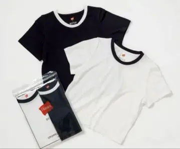 Hanes for BIOTOP CROPPED T 2P TRIM 2매 세트