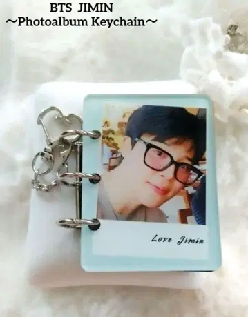 새상품 BTS 지민 JIMIN 포토 앨범 키링 Type:O