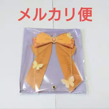 후쿠야 아크릴 프레임 리본 파피용 오렌지 카와구치 한정 디자인