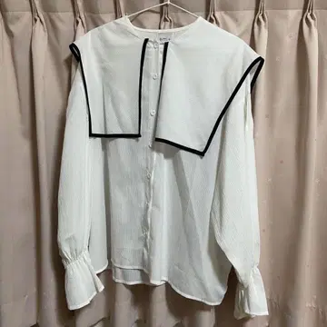 세일러 카라 화이트 셔츠