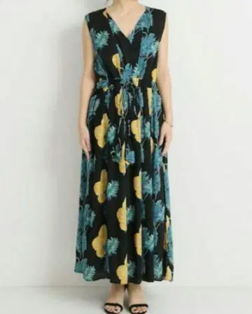 Spick & Span 오오바나 프린트 원피스 36