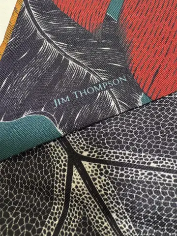 Jim Thompson 실크 롱 스카프 짐 톰슨