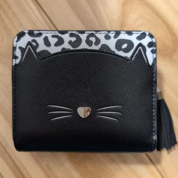 kate spade 고양이 2단 지갑 중요 지퍼 부품 교환 있음