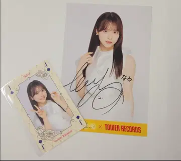 AKB48 쿠라노오 나루미 타워 레코드 사인 엽서 타워레코드 친필
