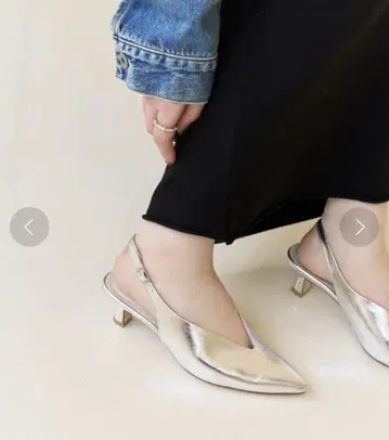 LE TALON 르탈론 4.5cm 웨이브 컷 백 벨트 실버