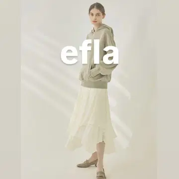 [새상품급] efla 랜덤 프릴 스커트 화이트