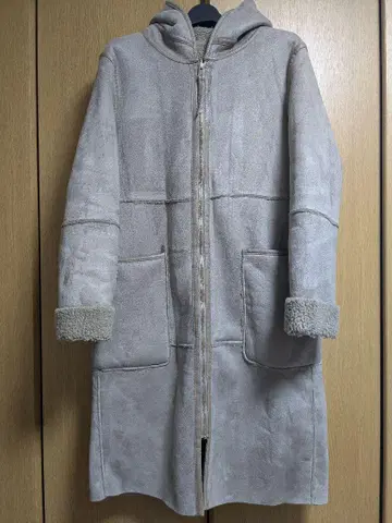 ZARA 리버서블 무스탕 코트 보아 스웨이드