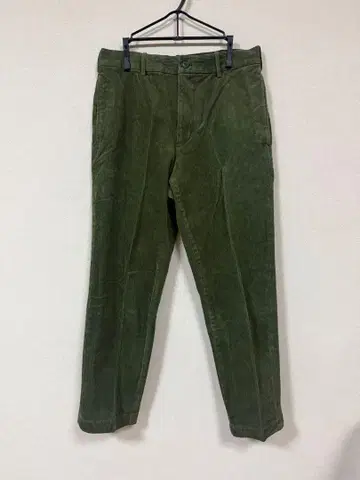 코듀로이 바지 UNIQLO 유니클로 카키 짙은 녹색