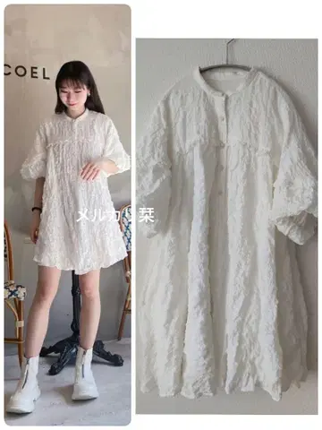 coel 코엘 팝콘 미니 원피스 용아