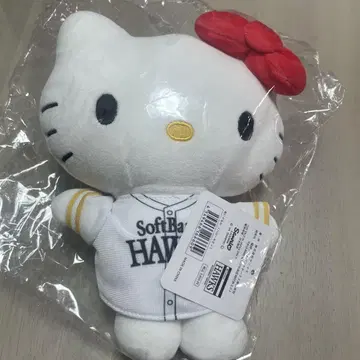 헬로키티 소프트뱅크 콜라보 봉제 인형