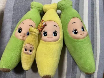 큐피 봉제 인형 바나나 대소 2종