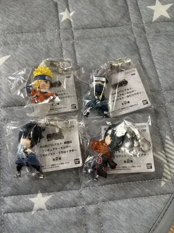 NARUTO 질풍전 피규어 키링 4종