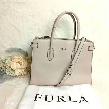 [ FURLA ] 가죽 2way 백 핑크 베이지 컨디션 최상
