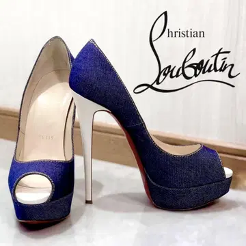 Christian Louboutin 데님 블루 하이힐