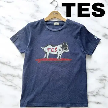 TES 테스 프렌치 불독 네이비 티셔츠 S