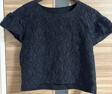 spick&span 꽃무늬 자수 시어 탑