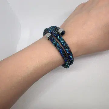 스와로브스키 SWAROVSKI 크리스탈 더스트 더블 뱅글
