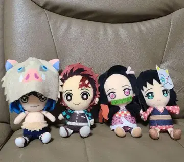 귀멸의 칼날 chibi 봉제 인형 세트