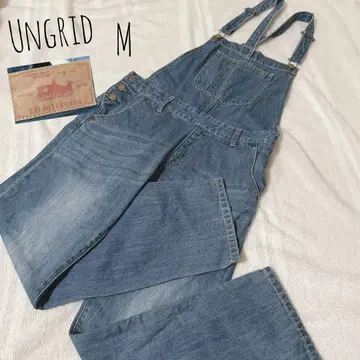 Ungrid 오버롤 데님 살로펫 데님 팬츠 블루 M