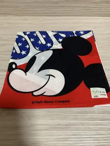 [미사용] 1980년대 디즈니 미키마우스 손수건 쇼와 레트로