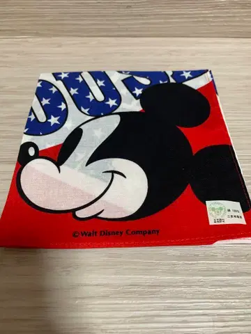 [미사용] 1980년대 디즈니 미키마우스 손수건 쇼와 레트로