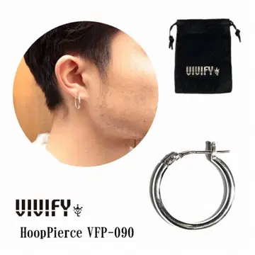 VIVIFY 한쪽 귀걸이 후프 피어스 실버 원오크 Taka님 착용