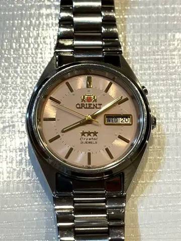 ORIENT 오리엔트 쓰리스타 핑크 손목시계