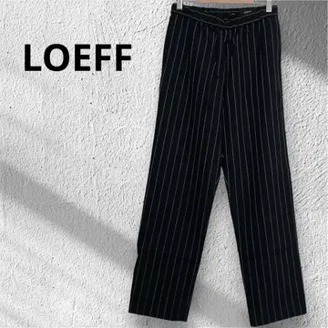 새상품급 LOEFF 로에프 22AW 스트라이프 테이퍼드 팬츠 울 100