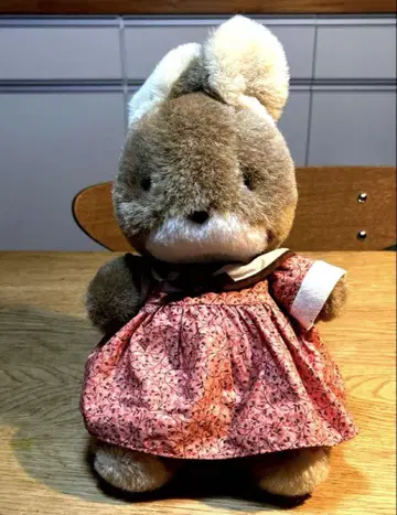 선애로우 토끼 봉제 인형 일본제 쇼와 레트로 레어
