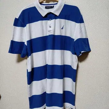 NAUTICAL 스트라이프 피케 셔츠 사이즈 XXL