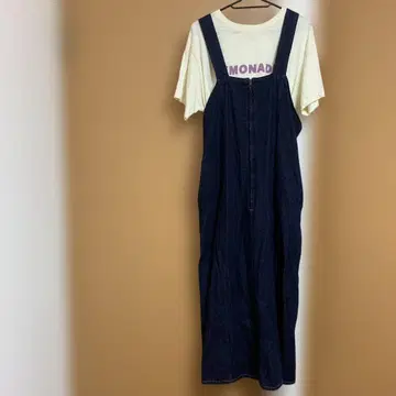 Samansa Mos Mos 데님 원피스 네이비