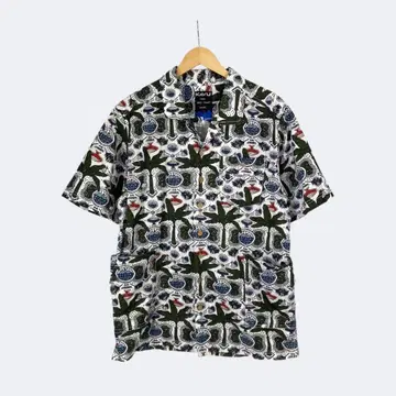 KAVU 카부 더블 다운 숏 슬리브 셔츠 알로하 셔츠