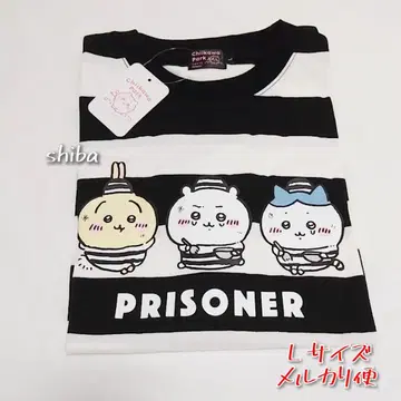 치이카와 파크 보더 T셔츠 L 프리즌 하치와레 토끼 고블린
