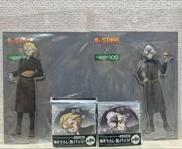 Dr. STONE 로손100 제노 스탠리 아크릴 스탠드 캔뱃지