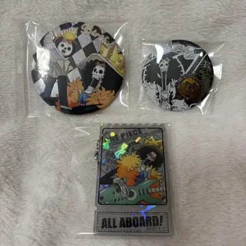 ONEPIECE 브룩 캔뱃지 아크릴 키링