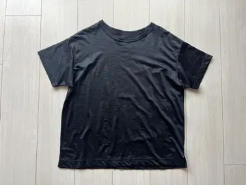 핸즈오브크리에이션 티셔츠 블랙 린넨 비침 있음 시착만 한 상품
