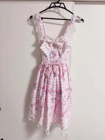 마이멜로디 리즈멜로 원피스 아마로리 핑크