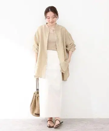 IENA 라미 리요셀 백 개더 셔츠 38