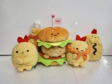 스미코구라시 손바닥 봉제인형 햄버거 에비 플라이 꼬리