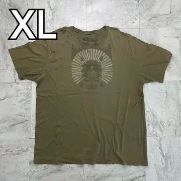 스트랜디드 T셔츠 남성용 XL 카키 대불 코튼 반팔