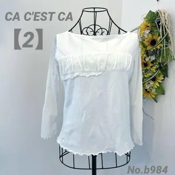 꼼씨꼼싸 CA C'EST CA 7부 소매 상의 2/M 팔 시스루