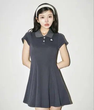 다리치 폴로 맨투맨 미니 원피스