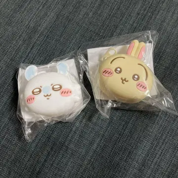 [ 2세트 ] 치이카와 (먼작귀) 얼굴 미니 실리콘 파우치 토끼 모몽가
