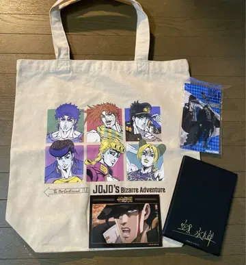 죠죠의 기묘한 모험 애니메이션 10주년 기념전 토트백 키링 굿즈