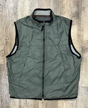 90'S GAP 구형 택 안감 써멀 풀 집업 나일론 베스트 카키