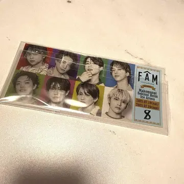 timelesz FAM 회장 한정 티켓풍 스티커 테라니시 홋카이도