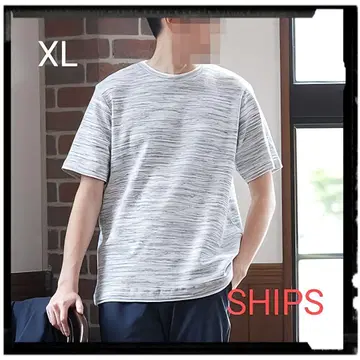 SHIPS [ 새상품급 ] 와플 페이크 레이어드 크루넥 티셔츠