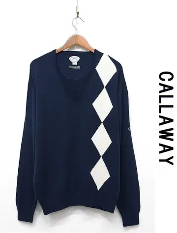 E523/CALLAWAY XSERIES V넥 스웨터 드롭 숄더