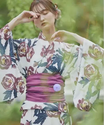 새상품급 금년 구매 세퍼레이트 유카타 세트 2부식