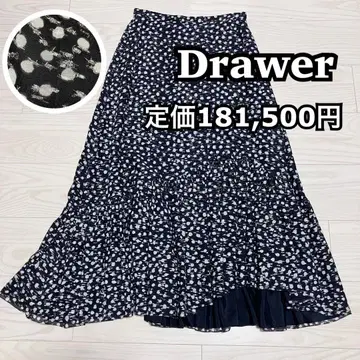 [정가 181,500엔] 새상품급 Drawer 도트 라메 캉캉 스커트